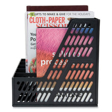 Load image into Gallery viewer, Advantus wholesale. Literature File, Five Slots, Black. HSD Wholesale: Janitorial Supplies, Breakroom Supplies, Office Supplies.