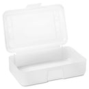 Advantus wholesale. Gem Polypropylene Pencil Box With Lid, Clear, 8 1-2 X 5 1-4 X 2 1-2. HSD Wholesale: Janitorial Supplies, Breakroom Supplies, Office Supplies.