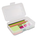 Advantus wholesale. Gem Polypropylene Pencil Box With Lid, Clear, 8 1-2 X 5 1-4 X 2 1-2. HSD Wholesale: Janitorial Supplies, Breakroom Supplies, Office Supplies.