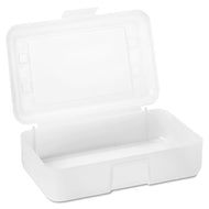 Advantus wholesale. Gem Polypropylene Pencil Box With Lid, Clear, 8 1-2 X 5 1-4 X 2 1-2. HSD Wholesale: Janitorial Supplies, Breakroom Supplies, Office Supplies.