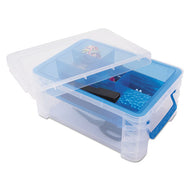 Advantus wholesale. Super Stacker Divided Storage Box, 6 Sections, 10.38