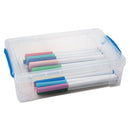 Advantus wholesale. Super Stacker Large Pencil Box, 9 X 5 1-2 X 2 5-8, Clear. HSD Wholesale: Janitorial Supplies, Breakroom Supplies, Office Supplies.