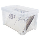 Advantus wholesale. Super Stacker Storage Boxes, Hold 500 4 X 6 Cards, Plastic, Clear. HSD Wholesale: Janitorial Supplies, Breakroom Supplies, Office Supplies.