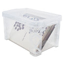 Advantus wholesale. Super Stacker Storage Boxes, Hold 400 3 X 5 Cards, Plastic, Clear. HSD Wholesale: Janitorial Supplies, Breakroom Supplies, Office Supplies.