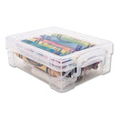 Advantus wholesale. Super Stacker Crayon Box, Clear, 4 3-4 X 3 1-2 X 1 3-5. HSD Wholesale: Janitorial Supplies, Breakroom Supplies, Office Supplies.