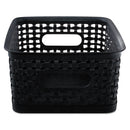 Advantus wholesale. Weave Bins, 9.88 X 7.38 X 4, Black, 3-pack. HSD Wholesale: Janitorial Supplies, Breakroom Supplies, Office Supplies.