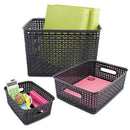 Advantus wholesale. Weave Bins, 9.88 X 7.38 X 4, Black, 3-pack. HSD Wholesale: Janitorial Supplies, Breakroom Supplies, Office Supplies.