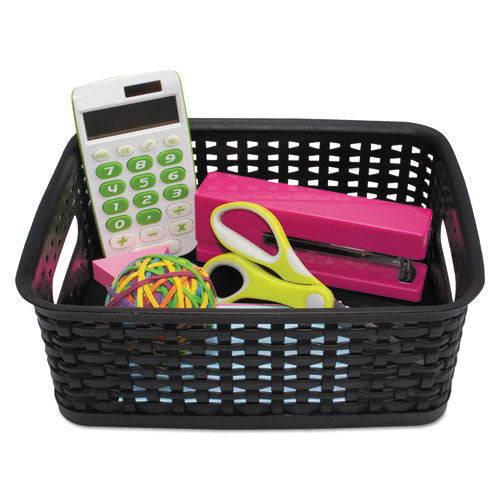 Advantus wholesale. Weave Bins, 9.88 X 7.38 X 4, Black, 3-pack. HSD Wholesale: Janitorial Supplies, Breakroom Supplies, Office Supplies.