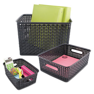 Advantus wholesale. Weave Bins, 14.25 X 10.25 X 4.75, Black, 2-pack. HSD Wholesale: Janitorial Supplies, Breakroom Supplies, Office Supplies.