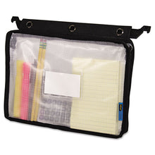 Load image into Gallery viewer, Advantus wholesale. Expanding Zipper Pouch, 13 X 9 1-4, Clear-black. HSD Wholesale: Janitorial Supplies, Breakroom Supplies, Office Supplies.