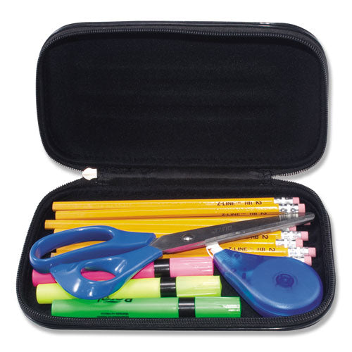 Innovative Storage Designs wholesale. Large Soft-sided Pencil Case, Fabric With Zipper Closure, Black. HSD Wholesale: Janitorial Supplies, Breakroom Supplies, Office Supplies.