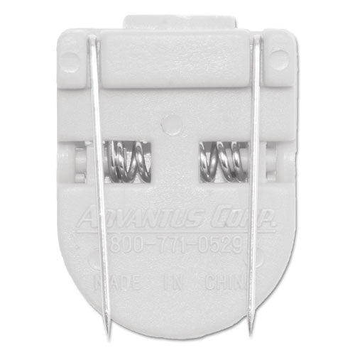 Advantus wholesale. Wall Clips For Fabric Panels, 60 Sheets, White, 10-box. HSD Wholesale: Janitorial Supplies, Breakroom Supplies, Office Supplies.