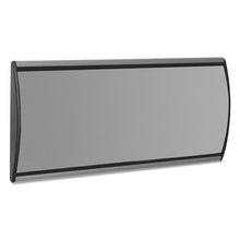 Load image into Gallery viewer, People Pointer™ wholesale. People Pointer Wall-door Sign, Aluminum Base, 8.75 X 4, Black-silver. HSD Wholesale: Janitorial Supplies, Breakroom Supplies, Office Supplies.