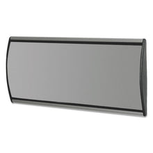 Load image into Gallery viewer, People Pointer™ wholesale. People Pointer Wall-door Sign, Aluminum Base, 8.75 X 4, Black-silver. HSD Wholesale: Janitorial Supplies, Breakroom Supplies, Office Supplies.