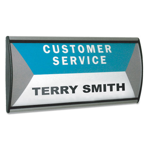 People Pointer™ wholesale. People Pointer Wall-door Sign, Aluminum Base, 8.75 X 4, Black-silver. HSD Wholesale: Janitorial Supplies, Breakroom Supplies, Office Supplies.