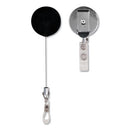 Advantus wholesale. Premier Heavy-duty Retractable Id Card Reel, 24" Extension, Black-chrome, 12-box. HSD Wholesale: Janitorial Supplies, Breakroom Supplies, Office Supplies.