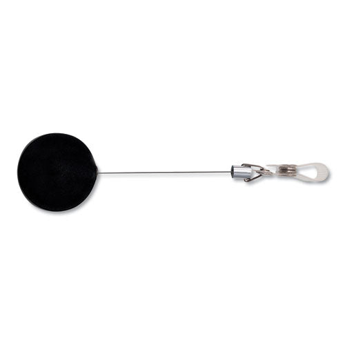 Advantus wholesale. Premier Heavy-duty Retractable Id Card Reel, 24" Extension, Black-chrome, 12-box. HSD Wholesale: Janitorial Supplies, Breakroom Supplies, Office Supplies.