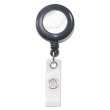 Load image into Gallery viewer, Advantus wholesale. Deluxe Retractable Id Reel With Badge Holder, 24&quot; Extension, Black, 12-box. HSD Wholesale: Janitorial Supplies, Breakroom Supplies, Office Supplies.