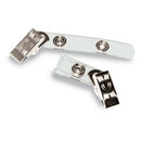 Advantus wholesale. Badge Straps W-clip, 0.38" X 2.75", Clear, 100-box. HSD Wholesale: Janitorial Supplies, Breakroom Supplies, Office Supplies.