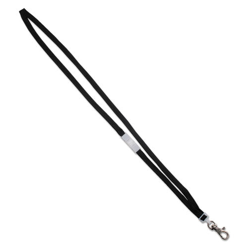 Advantus wholesale. Deluxe Safety Lanyards, Lobster Claw Hook Style, 36" Long, Black, 24-box. HSD Wholesale: Janitorial Supplies, Breakroom Supplies, Office Supplies.