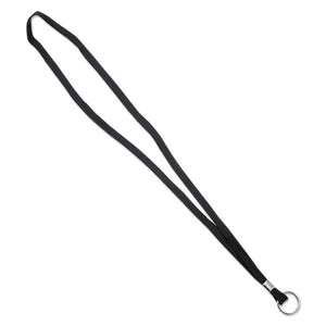 Advantus wholesale. Deluxe Lanyards, Ring Style, 36" Long, Black, 24-box. HSD Wholesale: Janitorial Supplies, Breakroom Supplies, Office Supplies.