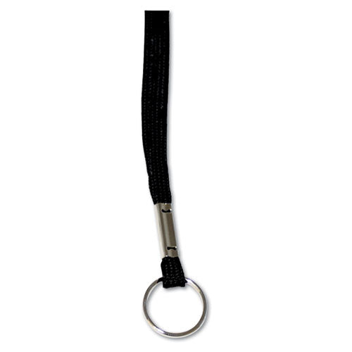 Advantus wholesale. Deluxe Lanyards, Ring Style, 36" Long, Black, 24-box. HSD Wholesale: Janitorial Supplies, Breakroom Supplies, Office Supplies.