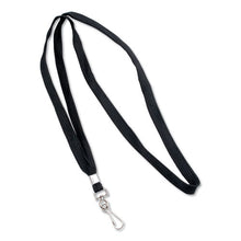 Load image into Gallery viewer, Advantus wholesale. Deluxe Lanyards, J-hook Style, 36&quot; Long, Black, 24-box. HSD Wholesale: Janitorial Supplies, Breakroom Supplies, Office Supplies.