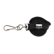 Load image into Gallery viewer, Advantus wholesale. Deluxe Lanyards, J-hook Style, 36&quot; Long, Black, 24-box. HSD Wholesale: Janitorial Supplies, Breakroom Supplies, Office Supplies.