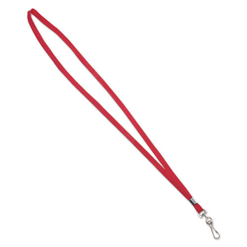 Advantus wholesale. Deluxe Lanyards, J-hook Style, 36" Long, Red, 24-box. HSD Wholesale: Janitorial Supplies, Breakroom Supplies, Office Supplies.