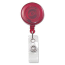 Advantus wholesale. Translucent Retractable Id Card Reel, 34" Extension, Red, 12-pack. HSD Wholesale: Janitorial Supplies, Breakroom Supplies, Office Supplies.