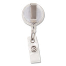 Advantus wholesale. Translucent Retractable Id Card Reel, 34" Extension, Clear, 12-pack. HSD Wholesale: Janitorial Supplies, Breakroom Supplies, Office Supplies.