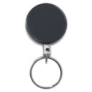 Advantus wholesale. Heavy-duty Retractable Id Card Reel, 18 1-2" Extension, Black-chrome, 6-pack. HSD Wholesale: Janitorial Supplies, Breakroom Supplies, Office Supplies.