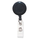 Advantus wholesale. Swivel-back Retractable Id Card Reel, 30" Extension, Black, 12-pack. HSD Wholesale: Janitorial Supplies, Breakroom Supplies, Office Supplies.