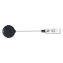 Advantus wholesale. Swivel-back Retractable Id Card Reel, 30" Extension, Black, 12-pack. HSD Wholesale: Janitorial Supplies, Breakroom Supplies, Office Supplies.