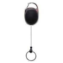 Load image into Gallery viewer, Advantus wholesale. Carabiner-style Retractable Id Card Reel, 30&quot; Extension, Smoke, 6-pack. HSD Wholesale: Janitorial Supplies, Breakroom Supplies, Office Supplies.