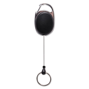 Advantus wholesale. Carabiner-style Retractable Id Card Reel, 30" Extension, Smoke, 6-pack. HSD Wholesale: Janitorial Supplies, Breakroom Supplies, Office Supplies.