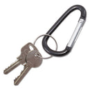 Advantus wholesale. Carabiner Key Chains, Split Key Rings, Aluminum, Black, 10-pack. HSD Wholesale: Janitorial Supplies, Breakroom Supplies, Office Supplies.