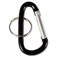 Advantus wholesale. Carabiner Key Chains, Split Key Rings, Aluminum, Black, 10-pack. HSD Wholesale: Janitorial Supplies, Breakroom Supplies, Office Supplies.