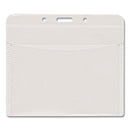 Advantus wholesale. Pvc-free Badge Holders, Horizontal, 4.5 X 4, Clear, 50-pack. HSD Wholesale: Janitorial Supplies, Breakroom Supplies, Office Supplies.