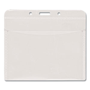 Advantus wholesale. Pvc-free Badge Holders, Horizontal, 4.5 X 4, Clear, 50-pack. HSD Wholesale: Janitorial Supplies, Breakroom Supplies, Office Supplies.