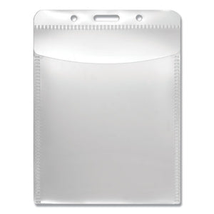 Advantus wholesale. Pvc-free Badge Holders, Vertical, 3.5 X 5.13, Clear, 50-pack. HSD Wholesale: Janitorial Supplies, Breakroom Supplies, Office Supplies.