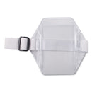 Advantus wholesale. Vertical Arm Badge Holder, 5 X 5, Clear-white, 12-box. HSD Wholesale: Janitorial Supplies, Breakroom Supplies, Office Supplies.