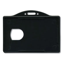Load image into Gallery viewer, Advantus wholesale. Horizontal Id Card Holders, 3.68 X 2.38, Black, 25-pack. HSD Wholesale: Janitorial Supplies, Breakroom Supplies, Office Supplies.