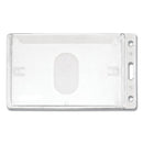 Advantus wholesale. Frosted Rigid Badge Holder, 2.5 X 4.13, Clear, Vertical, 25-box. HSD Wholesale: Janitorial Supplies, Breakroom Supplies, Office Supplies.