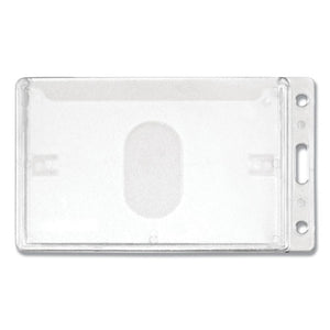 Advantus wholesale. Frosted Rigid Badge Holder, 2.5 X 4.13, Clear, Vertical, 25-box. HSD Wholesale: Janitorial Supplies, Breakroom Supplies, Office Supplies.