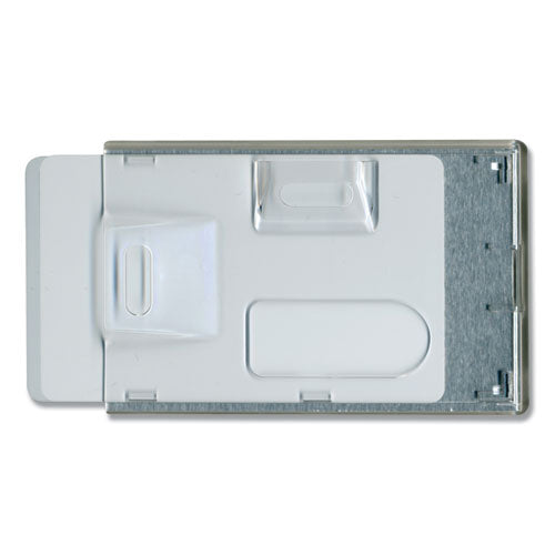 Advantus wholesale. Rigid Two-badge Rfid Blocking Smart Card Holder, 3.68 X 2.38, Clear, 20-pack. HSD Wholesale: Janitorial Supplies, Breakroom Supplies, Office Supplies.