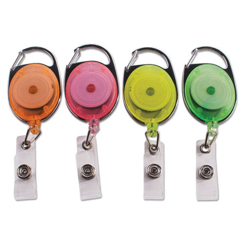 Advantus wholesale. Carabiner-style Retractable Id Card Reel, 30