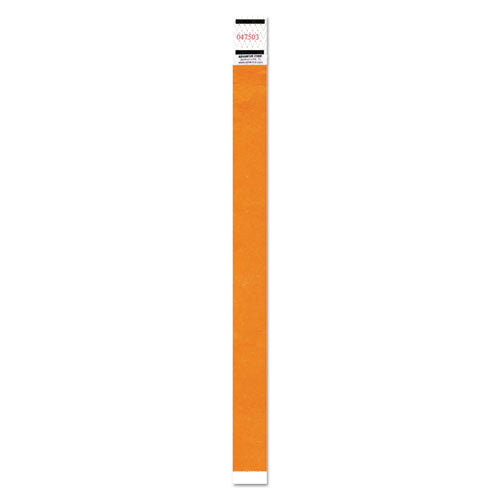 Advantus wholesale. Crowd Management Wristband, Sequential Numbers, 9 3-4 X 3-4, Neon Orange, 500-pk. HSD Wholesale: Janitorial Supplies, Breakroom Supplies, Office Supplies.