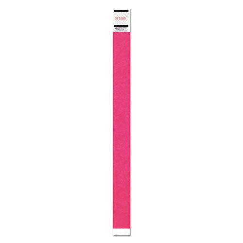 Advantus wholesale. Crowd Management Wristband, Sequential Numbers, 9 3-4 X 3-4, Neon Pink, 500-pk. HSD Wholesale: Janitorial Supplies, Breakroom Supplies, Office Supplies.