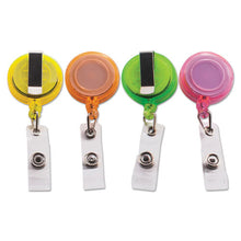 Load image into Gallery viewer, Advantus wholesale. Deluxe Retractable Id Card Reel, 30&quot; Extension, Assorted Colors, 20-pack. HSD Wholesale: Janitorial Supplies, Breakroom Supplies, Office Supplies.